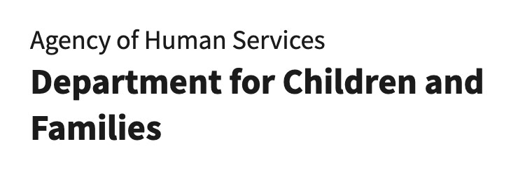 Logo for: Vermont Department for Children and Families (DCF)
